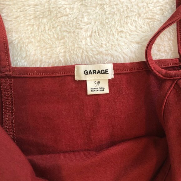 Rust/Dark Red Crop Top Sz S - Picture 3 of 3